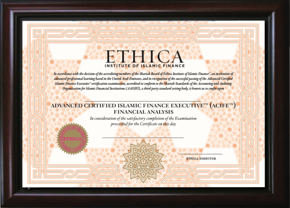Acife FA Certificate Image